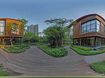 HDR modern cell daytime panorama texture (ID:ffach716738)