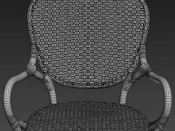 Dark gray rattan armchair outdoor furniture texture (ID:ffaeh460096)