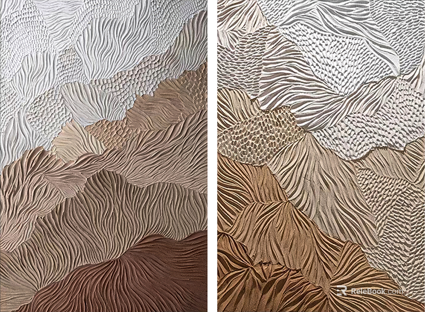 three-dimensional physical painting texture