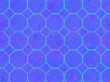 Blue purple crack hexagonal brick wall tile texture (ID:ffaeh101996)
