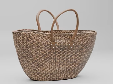 Light Brown Woven Handbag for Daily Travel texture (ID:ffaeh658136)
