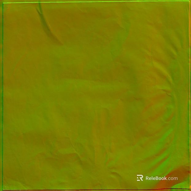 Yellow green gradient fold plastic cloth texture