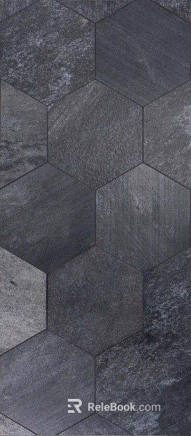Hexagonal Brick Grey Hexagonal Brick texture