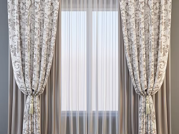 Light Cafe Pattern Velvet Curtain Bedroom texture (ID:ffaeh944936)