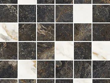 Black and White Parquet Marble Tile Kitchen and Bathroom Wall texture (ID:ffaeh174196)