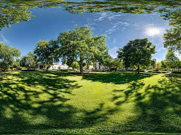 hdr blue sky white clouds lawn forest landscape texture (ID:ffach754738)