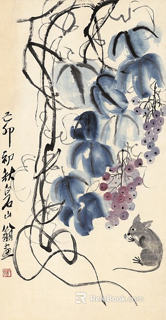 Works by Famous Chinese Calligraphers and Painters Qi Baishi Works Traditional Chinese Painting Lingnan School Traditional Chinese Painting texture