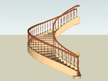 Retro brown wooden spiral staircase texture (ID:ffaeh670886)