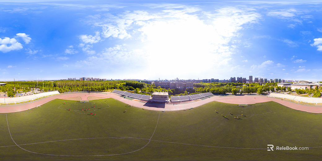 HDR City Sports Fitness Square Panorama texture
