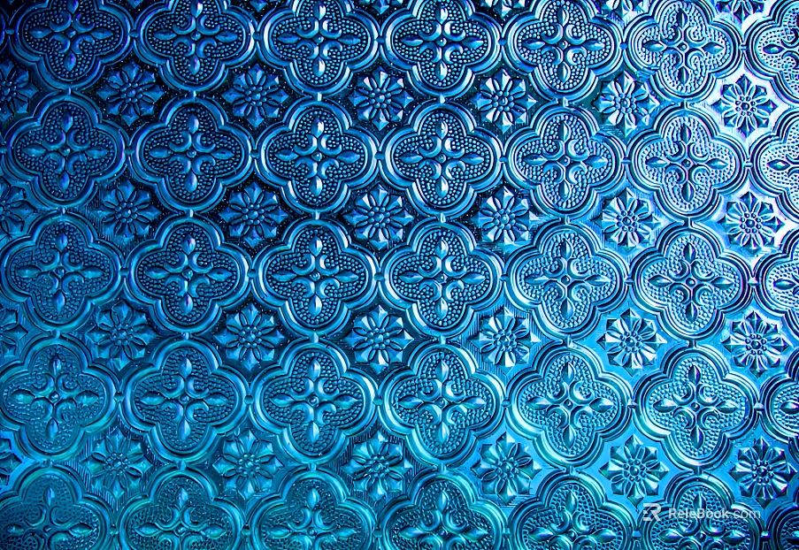 Blue glass mosaic kitchen and bathroom wall tiles texture