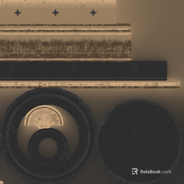 Retro style brown black art brick background wall texture
