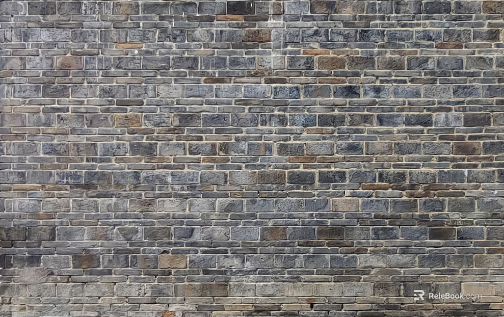 Old age blue brick wall texture