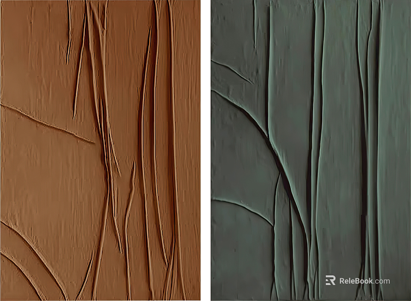 three-dimensional physical painting texture