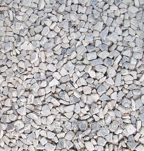 A coarse, gritty mixture of small, loose rock fragments and pebbles, typically used in paving or as a base for roads and paths, is depicted in this image of gravel.