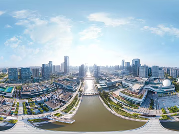 Urban Bird's Eye View Day HDR texture (ID:ffach502806)