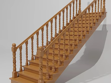 Light brown carved wooden stairs texture (ID:ffaeh115084)