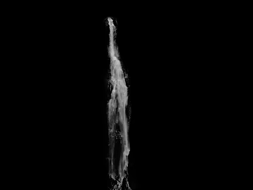 Black and White Waterfall Watermark Natural Waterscape texture (ID:ffaeh812929)