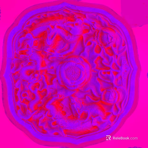 purple wood carved chinese component texture