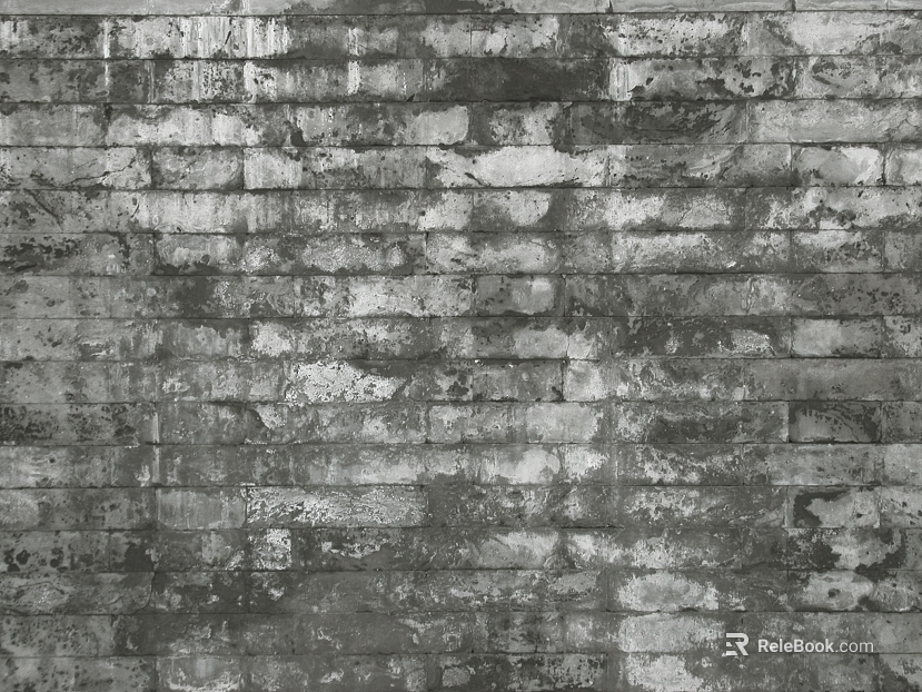 Grey weathered brick wall background wall texture