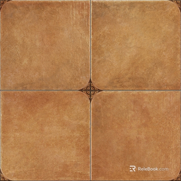 Retro Wind Warm Brown Antique Tile for Floor texture