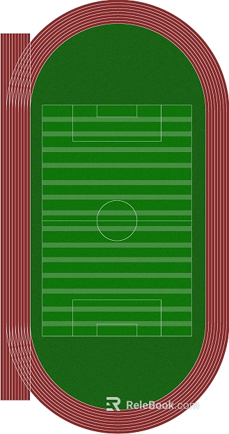 Red green sports playground runway texture
