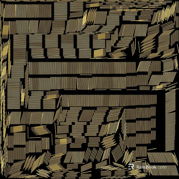 Black gold metal line background decoration texture