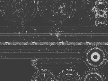Industrial wind black gray do old metal mechanical gear map 3d model