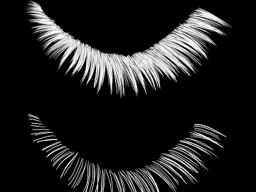 White eyelash eye decoration texture (ID:ffaeh799936)