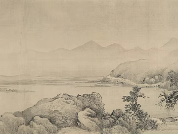 chinese landscape painting texture (ID:ffach074518)