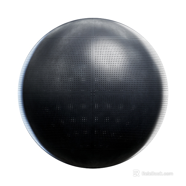 Perforated Plate Metal PBR texture