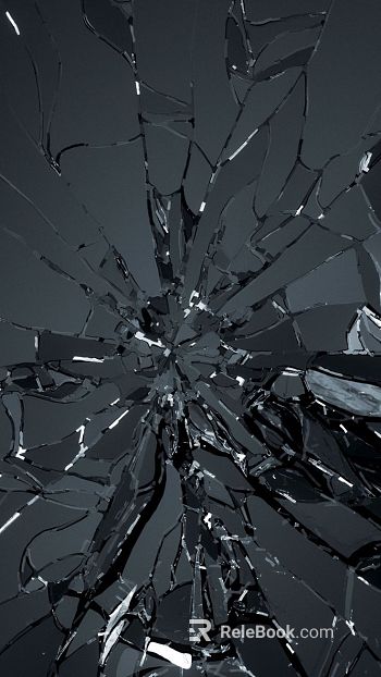 Broken glass texture
