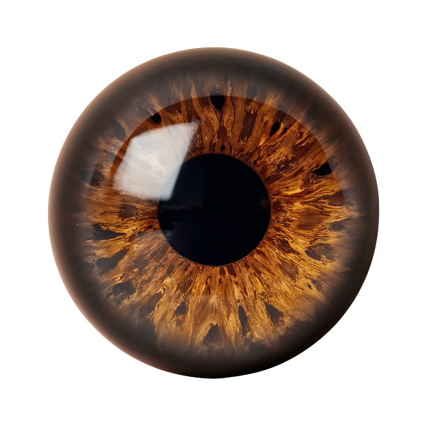 Dreamy black golden brown pupil animation eyeball texture