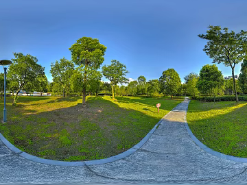 Park Lawn Trait Daytime Sunny Day HDR texture (ID:ffach079746)