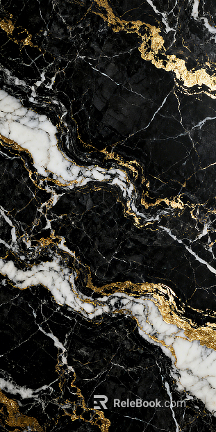 Black gilt marble rock slab texture