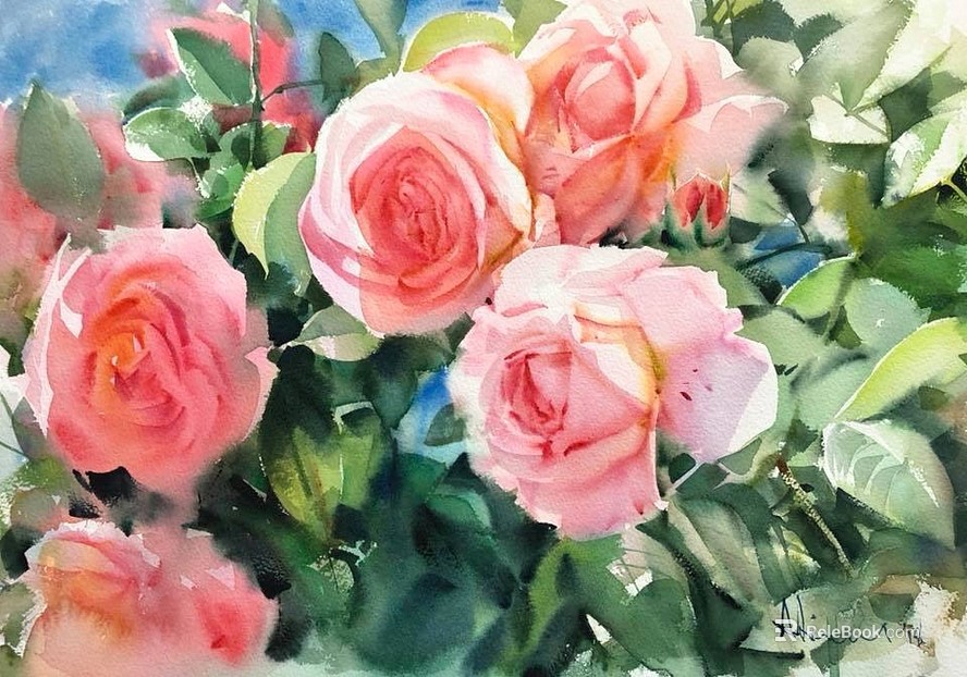 Flower Painting Hanging Painting Decorative Painting Plant Painting texture