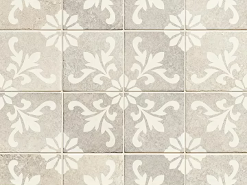 Grey Tile Flower Geometric Pattern Flower Floor Tile texture (ID:ffaeh984377)