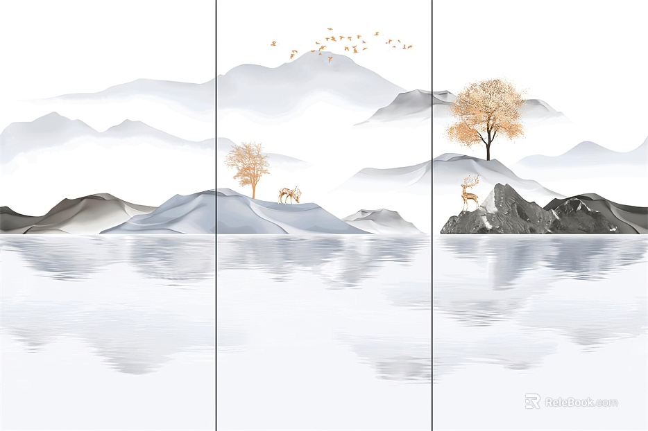 landscape painting texture