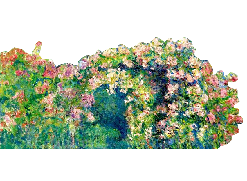 Impressionist Flower Plant Decorative Painting texture
