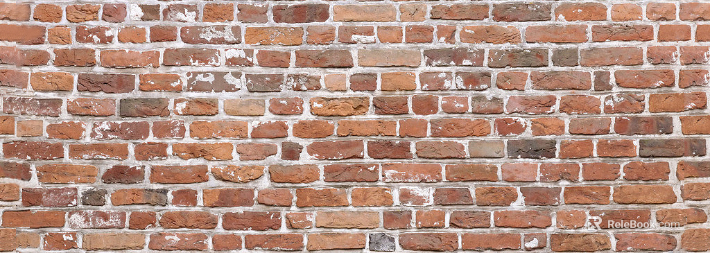 Brick wall red brick white stone point block texture
