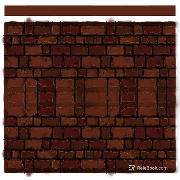 Dark brown brick wall decoration texture