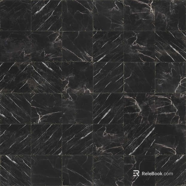 Light Luxury Black Marble Tile Kitchen and Bathroom Wall Floor texture