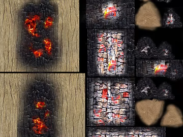 carbon wood black fire carbonized wood texture (ID:ffacf6286)