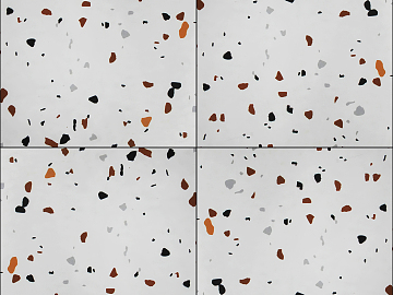 Terrazzo rice white plastic floor with dots texture (ID:ffagg38191)
