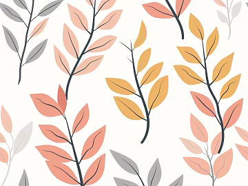 Autumn Plant Wallpaper Design 3d model