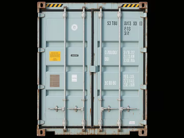 Container Front Container Side 3d model