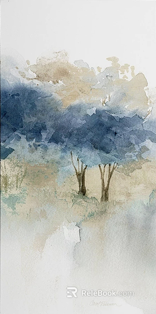Plant painting texture