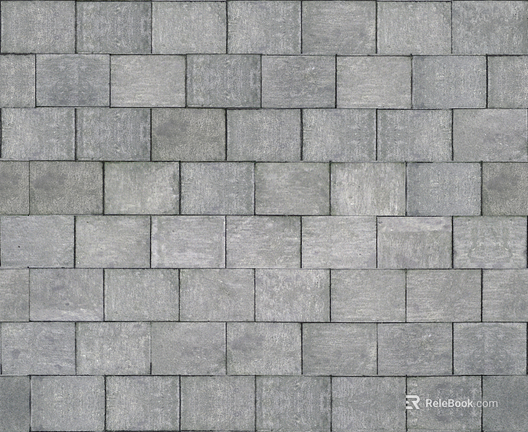 Black Sesame Staggered Brick for Brick Wall texture
