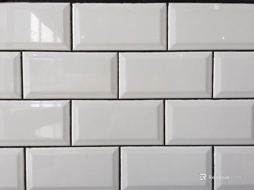 Brick wall bump texture white tile texture