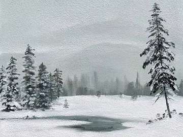 landscape painting texture (ID:ffaaf0140)