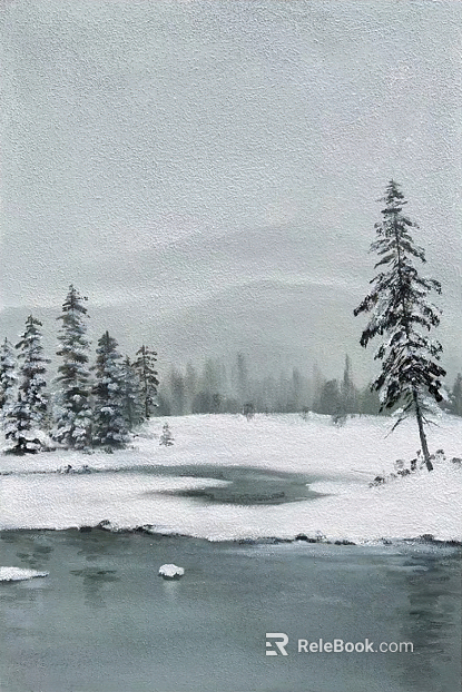 landscape painting texture